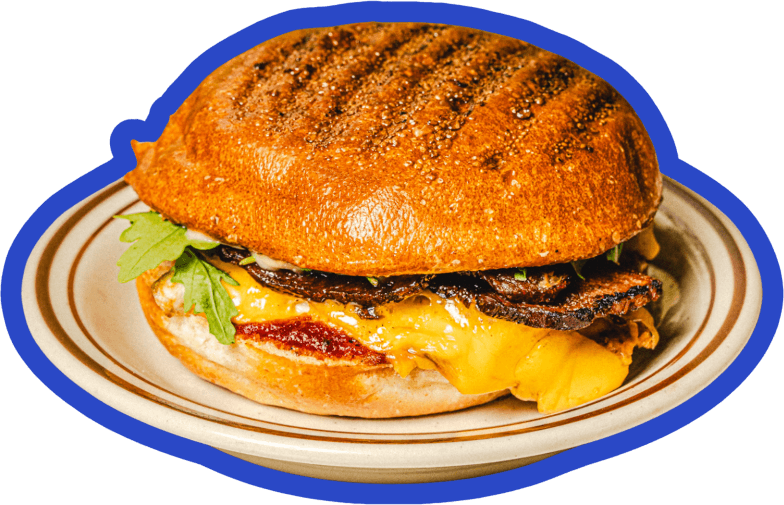 House breakfast sandwich on sourdough